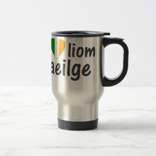 Caneca Térmica Eu amo o copo do gaélico de Gaeilge do irlandês