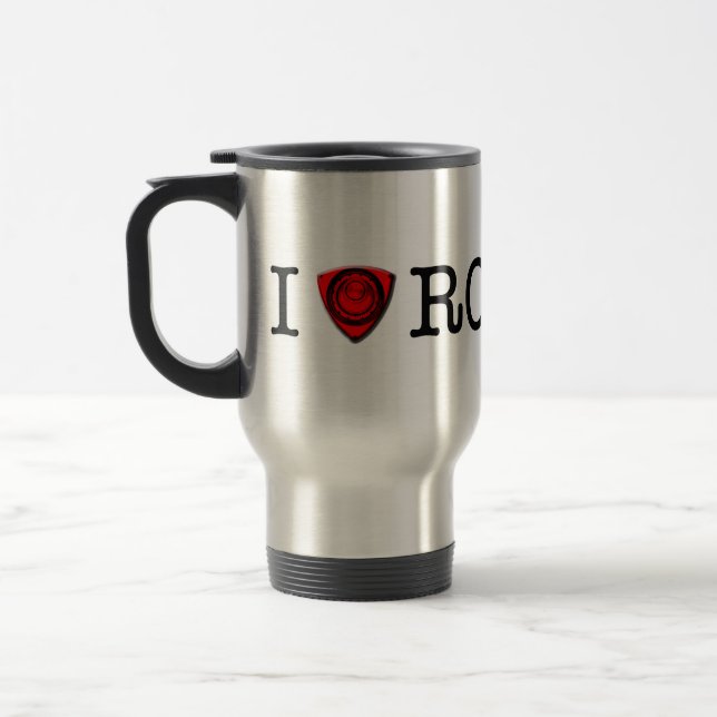 Caneca Térmica Eu amo o motor giratório (Esquerda)