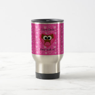 Caneca Térmica Eu amo o negócio das corujas com ele