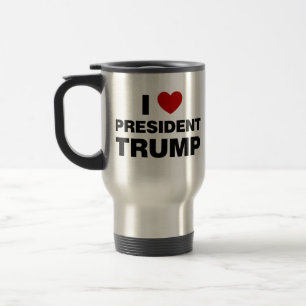 Caneca Térmica Eu Amo o Presidente Trump Heart