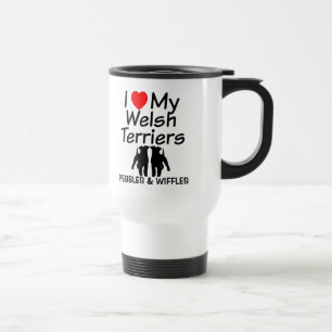 Caneca Térmica Eu Amo Os Meus Dois Terriers Welsh Mug