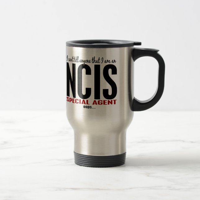 Caneca Térmica Eu chanfro digo a qualquer um o agente de NCIS (Direita)