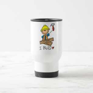 Caneca Térmica Eu Construo Camisetas de Boneco de Pau Carpinteiro