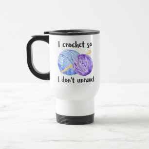 Caneca Térmica Eu Crochet assim que eu não unravel
