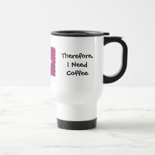 Caneca Térmica Eu Ensino Dito de Café Humorístico