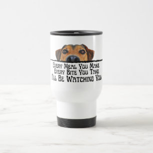 Caneca Térmica Eu Estarei Vendo Você Cachorro Engraçado
