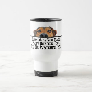 Caneca Térmica Eu Estarei Vendo Você Cachorro Engraçado