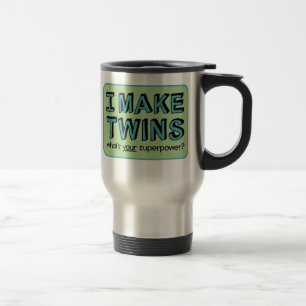 Caneca Térmica EU FAÇO GÊMEOS, o que sou sua superpotência?