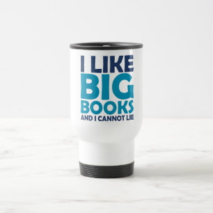 Caneca Térmica Eu gosto de livros grandes e eu não posso