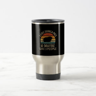 Caneca Térmica Eu Gosto De Porcos De Guiné E Talvez 3 Pessoas Eng