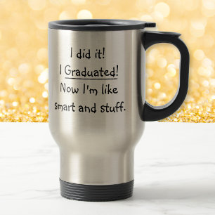 Caneca Térmica Eu Me Formei Inteligente Dia de Formatura Divertid