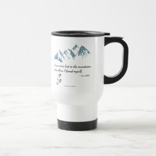Caneca Térmica Eu nunca estou perdido nas montanhas, é... Mug
