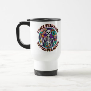 Caneca Térmica Eu Odeio a Todos o Café Ajuda Presentes para Amant