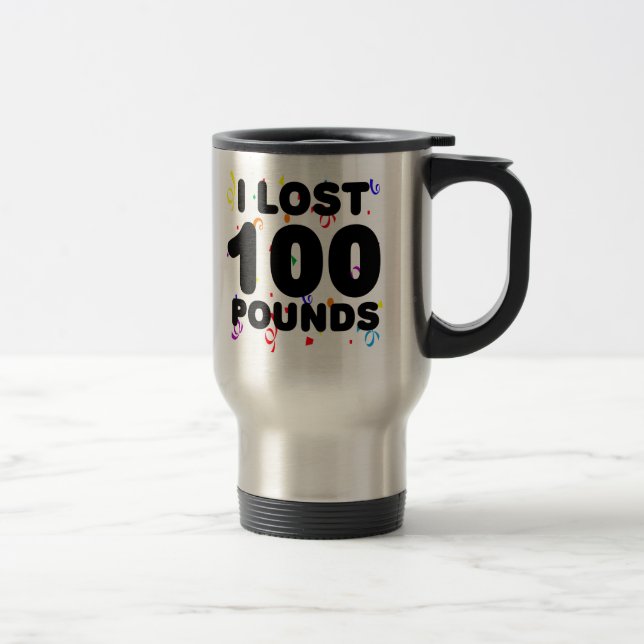 Caneca Térmica Eu perdi 100 libras de partido (Direita)