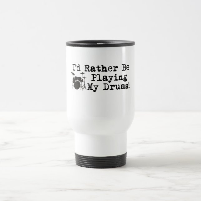 Caneca Térmica Eu preferencialmente estaria jogando meus (Centro)