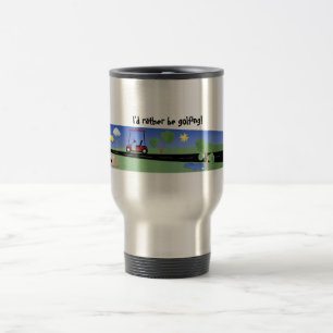 Caneca Térmica Eu preferencialmente golfing!