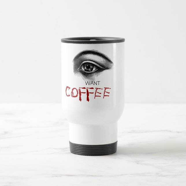 Caneca Térmica Eu quero CAFÉ (Centro)