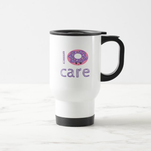 Caneca Térmica Eu rosquinha cuido fofo kawaii engraçado doce doce (Direita)