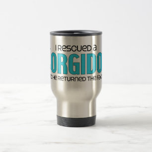 Caneca Térmica Eu salvei um design da adopção do cão de Corgid