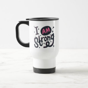 Caneca Térmica Eu Sou Tipografia Motivacional Forte