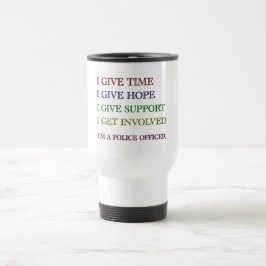 Caneca Térmica Eu sou um agente da polícia