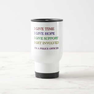 Caneca Térmica Eu sou um agente da polícia