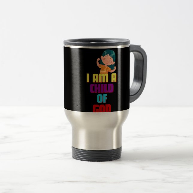 Caneca Térmica Eu sou uma criança de DEUS 2 Tone Mug (Frente Esquerda)