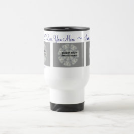 Caneca Térmica Eu Te Amo, Mãe Foto Personalizada