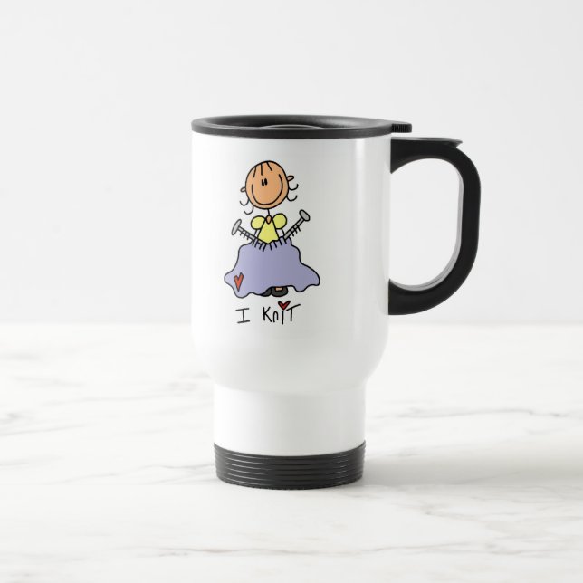 Caneca Térmica Eu Tricô (Direita)