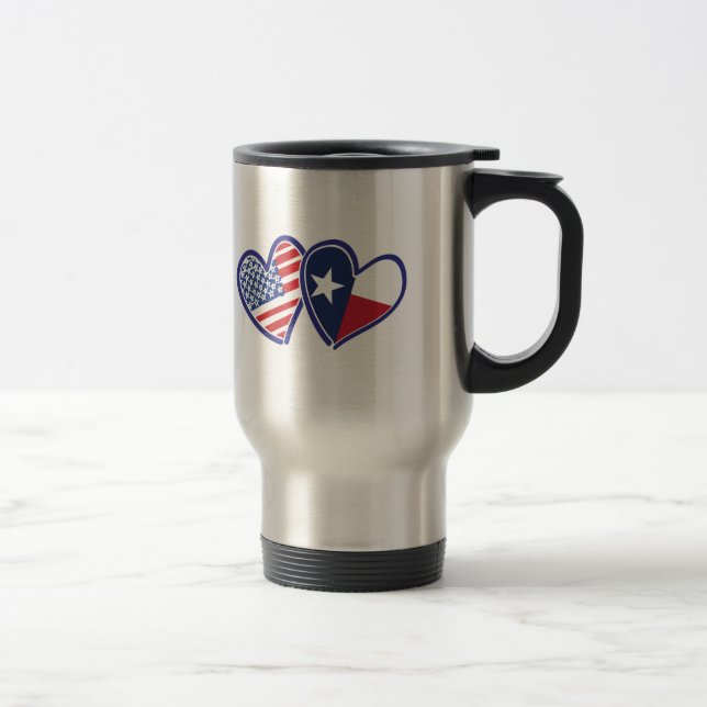 Caneca Térmica EUA-Texas-Flag-Heart (Direita)