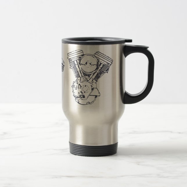 Caneca Térmica Evolução de Harley V-Gêmea (Direita)