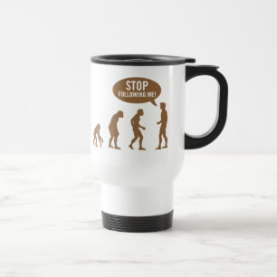Caneca Térmica evolução - pare de seguir-me!