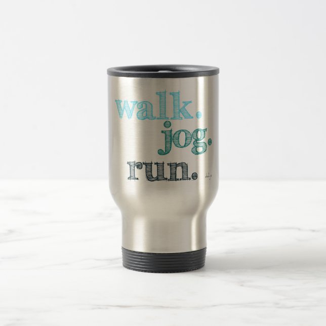 Caneca Térmica EXECUÇÃO DE TRABALHO AQUA WALK (digitado como font (Centro)