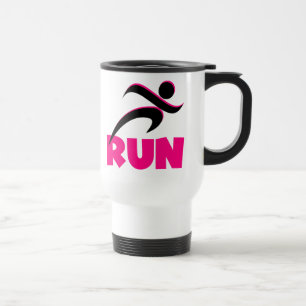 Caneca Térmica Executar Rosa