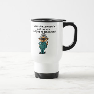 Caneca Térmica Exercício, impulso, humor do salto