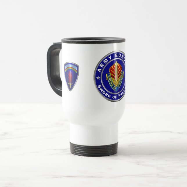 Caneca Térmica Exército Europa USAREUR (Frente Esquerda)