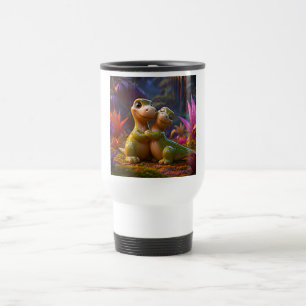 Caneca Térmica Exposição de Abraço de Dino Escultural