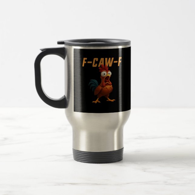 Caneca Térmica F-Caw-F Chicken Funny Chicken F-Caw-F Gear Retro G (Esquerda)
