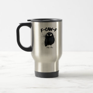 Caneca Térmica F-Caw-F Corvo Coruja Engraçada Amantes de Pássaros