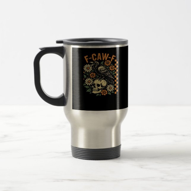 Caneca Térmica F-Caw-F Crow Vintage Graphic (Esquerda)