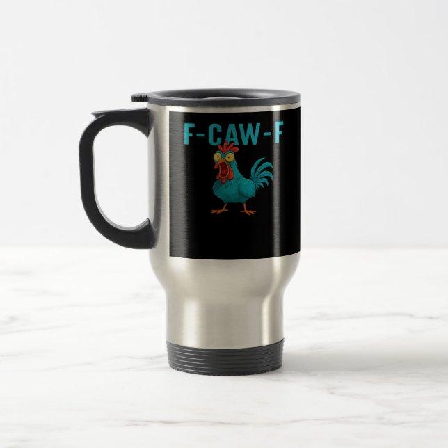 Caneca Térmica F-Caw-F-Frango Estilo Clássico Essencial (Esquerda)