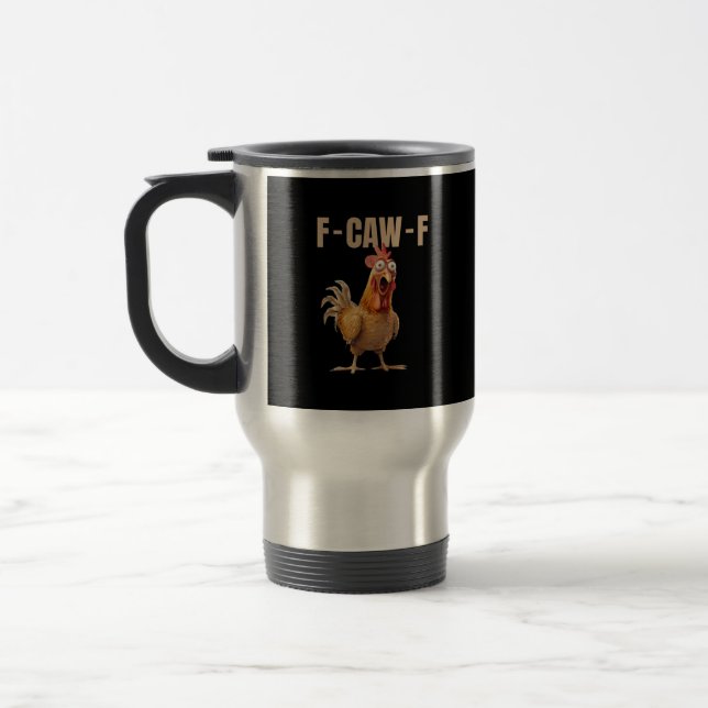 Caneca Térmica F-Caw-F Frango Estilo Vintage (Esquerda)