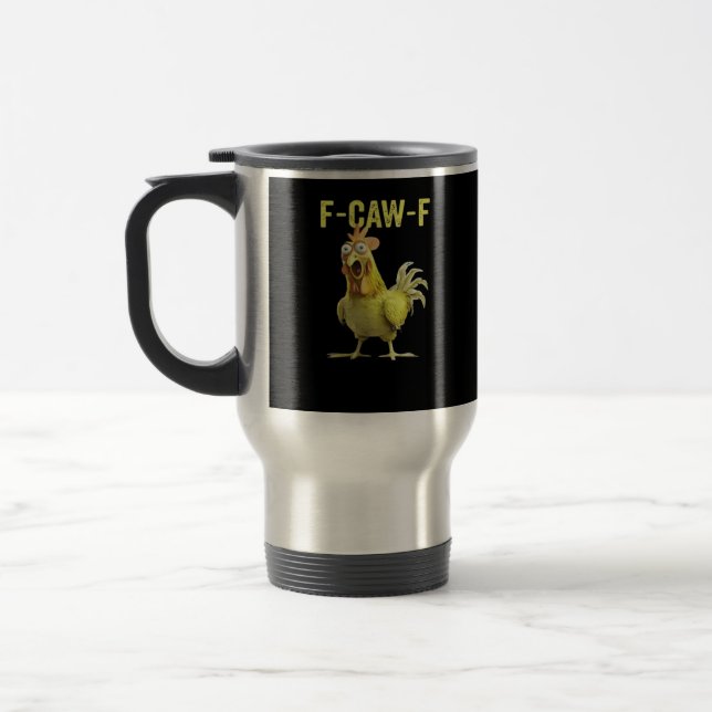Caneca Térmica F-Caw-F Funny Chicken Classic Creative Casual (Esquerda)