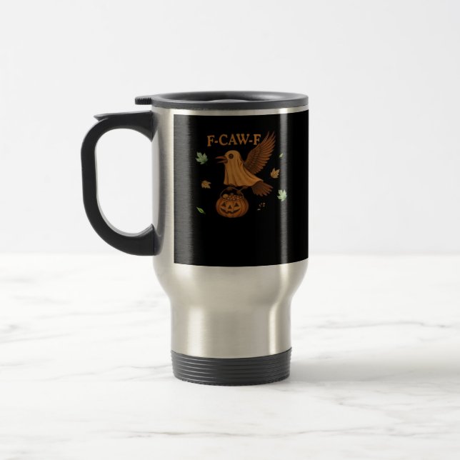 Caneca Térmica F-Caw-F Halloween Clássico Retrô (Esquerda)