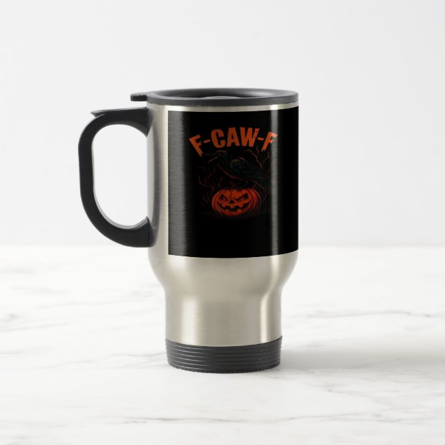 Caneca Térmica F-Caw-F Halloween Moderno Casual (Esquerda)