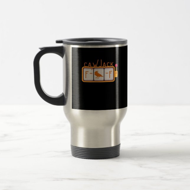 Caneca Térmica F-Caw-F Jackpot Gráfico Retro (Esquerda)