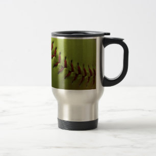 Caneca Térmica Fã amarelo do softball