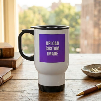 Caneca Térmica Faça upload de 2 imagens personalizadas - Adicione