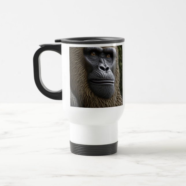 Caneca Térmica Face Do Pé-Grande Fechada | Gorila, Skunk Ape (Esquerda)