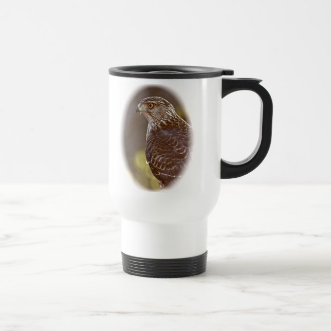 Caneca Térmica Falcão Caneca-Vermelho da cauda do viagem (Direita)